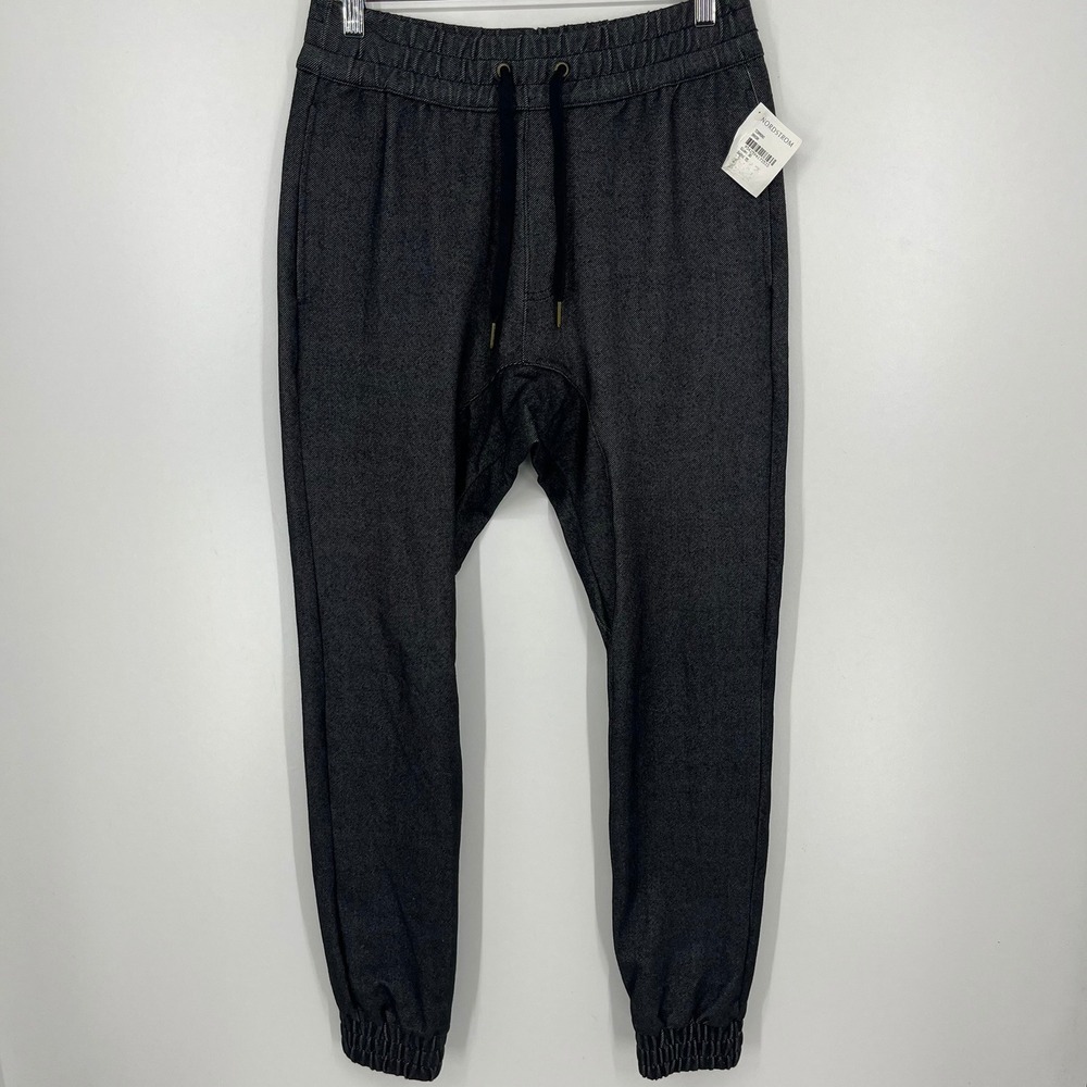 Zanerobe Sureshot Joggers Mens 30 Dark Indigo Twill Drop Crotch Pants NWT